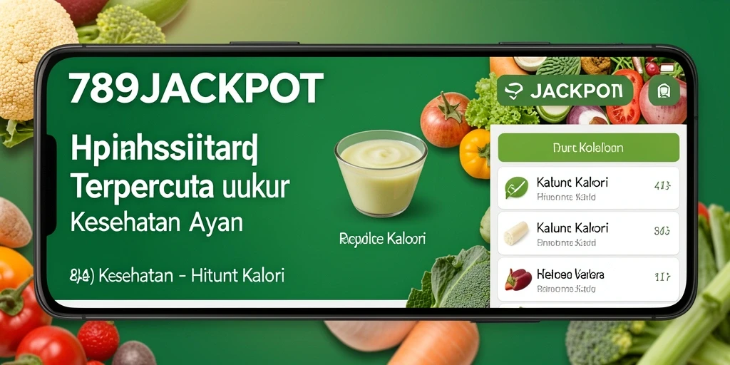 Tampilan antarmuka aplikasi 789JACKPOT untuk menghitung kalori.