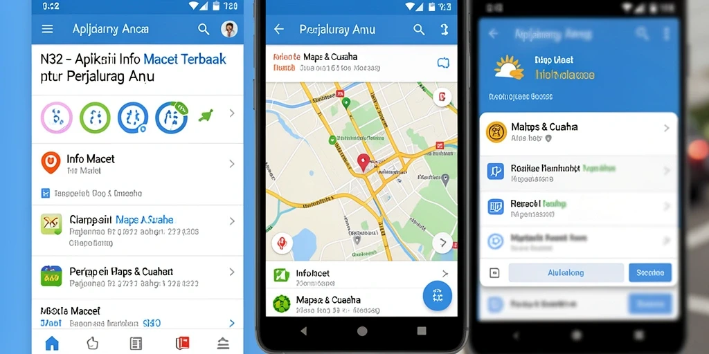Tampilan antarmuka N32 yang menampilkan informasi lalu lintas langsung.