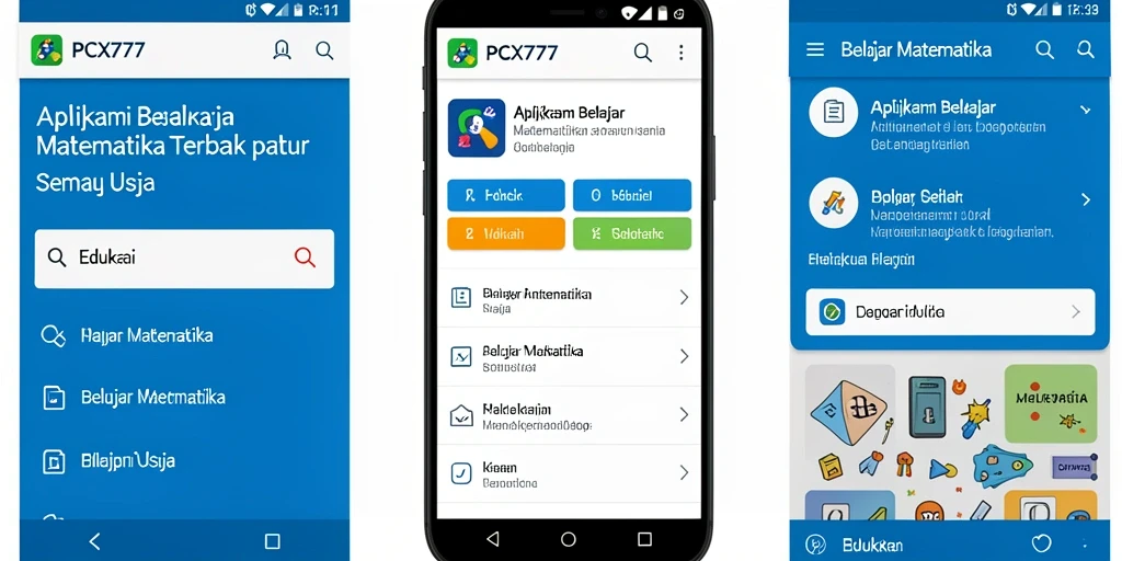 Tampilan antarmuka aplikasi PCX777 yang interaktif dan menarik.