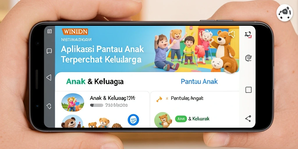 Antarmuka WINIDN yang intuitif dan mudah digunakan untuk memantau anak.